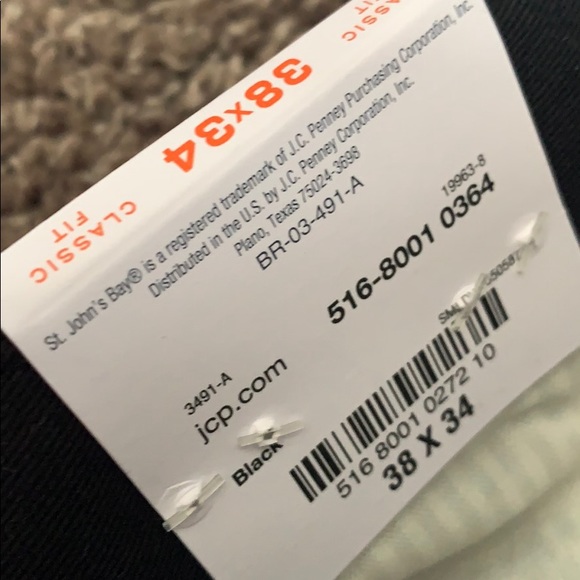 St. John’s Bay Men’s Dress Pants Classic Fit 38x34 - Picture 3 of 5